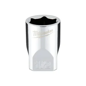 1/4 in. Drive 1/2 in. SAE 6-Point Socket