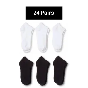 24 Pairs Low Cut Ankle Socks