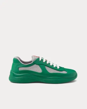 America's Cup Soft Rubber & Bike Fabric Green Low Top Sneakers