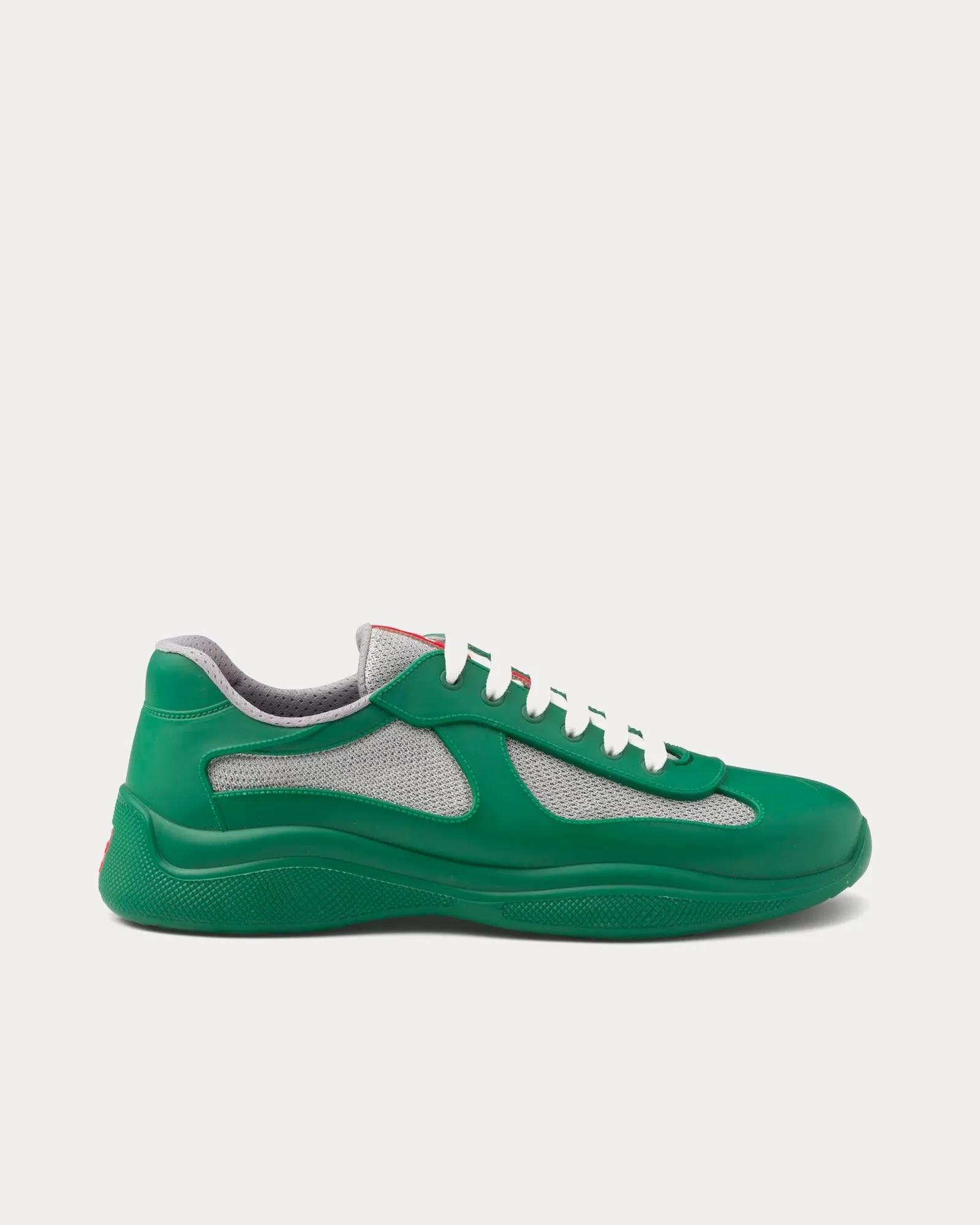 America's Cup Soft Rubber & Bike Fabric Green Low Top Sneakers