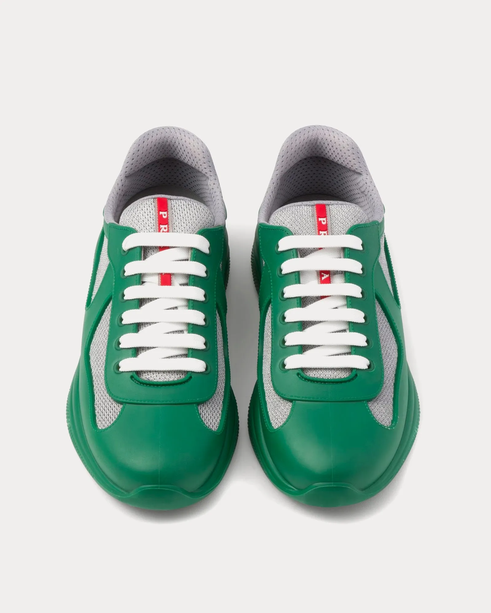 America's Cup Soft Rubber & Bike Fabric Green Low Top Sneakers