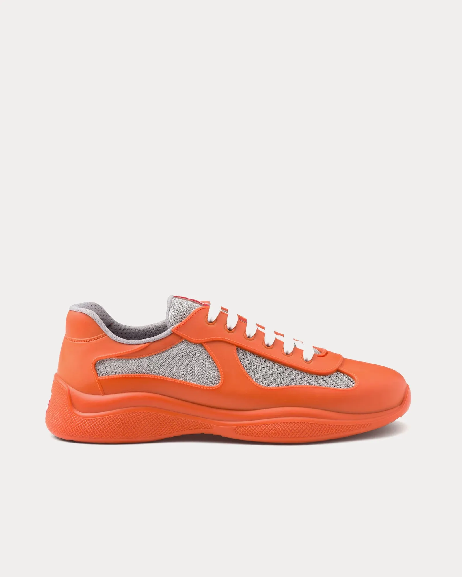 America's Cup Soft Rubber & Bike Fabric Orange Low Top Sneakers