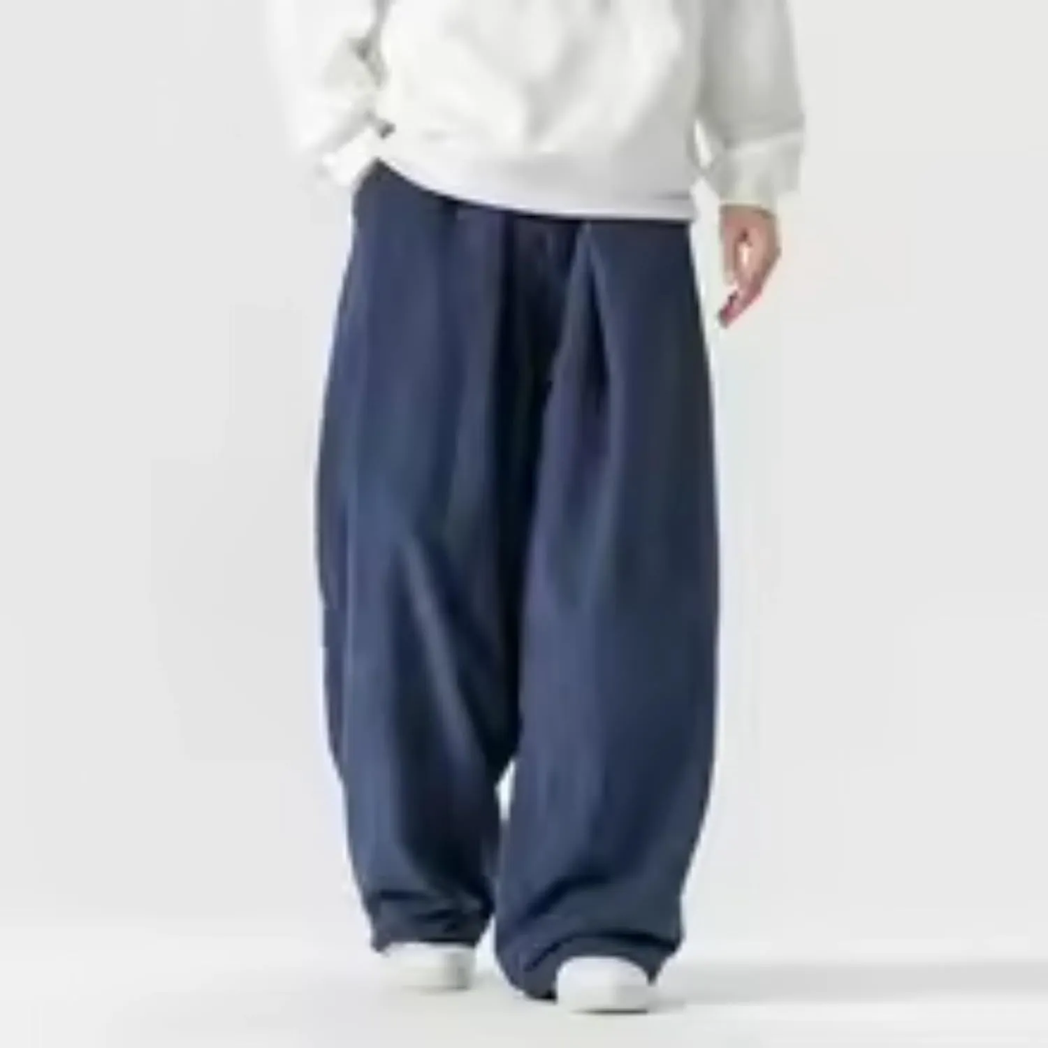 Autumn Men Corduroy Harem Pants Male Wide-Leg Casual Harajuku Loose Sweatpants Straight Pants Streetwear Trousers