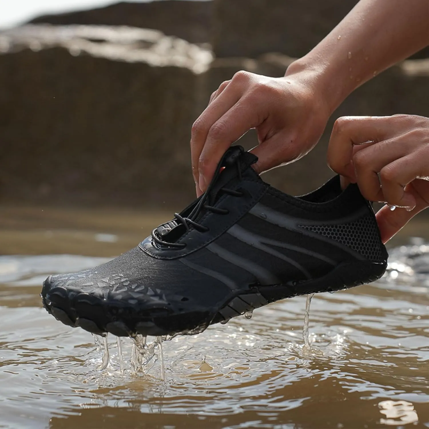 Barefoot Shoes for Women Men, Hiking Footwear Barefoot, Minimalist Zero Drop Hiking, Trail Running, Water Shoes, Wide Toe Box, Non Slip, Breathable, Unisex Barefoot Footwear for Cross Training