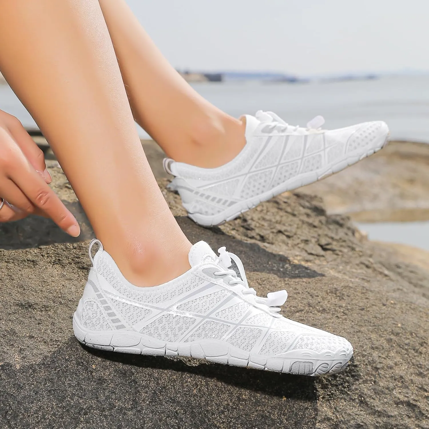 Barefoot Shoes Womens Mens Minimalist Breathable Non-Slip Wide Toe Quick Dry Water Hiking Walking Shoes Athletic Footwear
