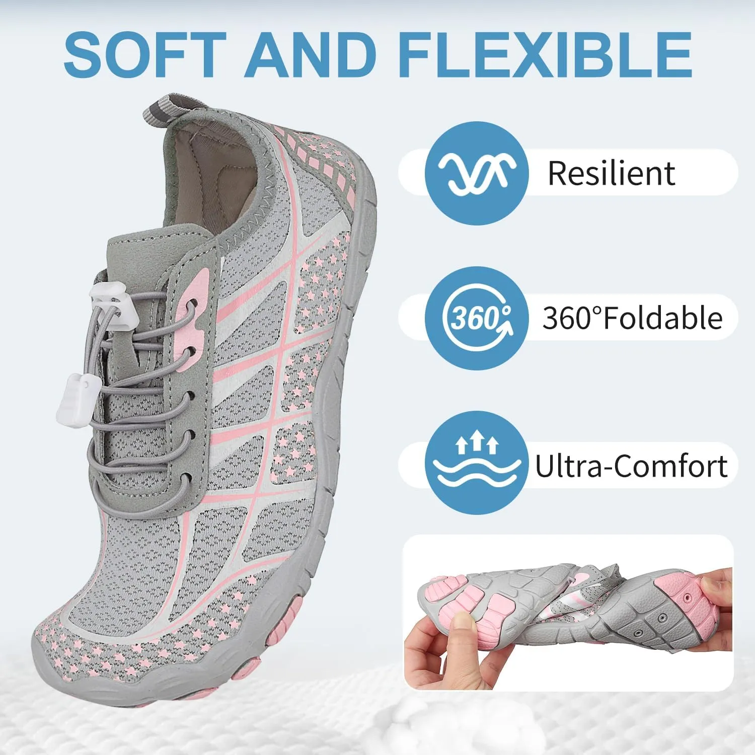 Barefoot Shoes Womens Mens Minimalist Breathable Non-Slip Wide Toe Quick Dry Water Hiking Walking Shoes Athletic Footwear