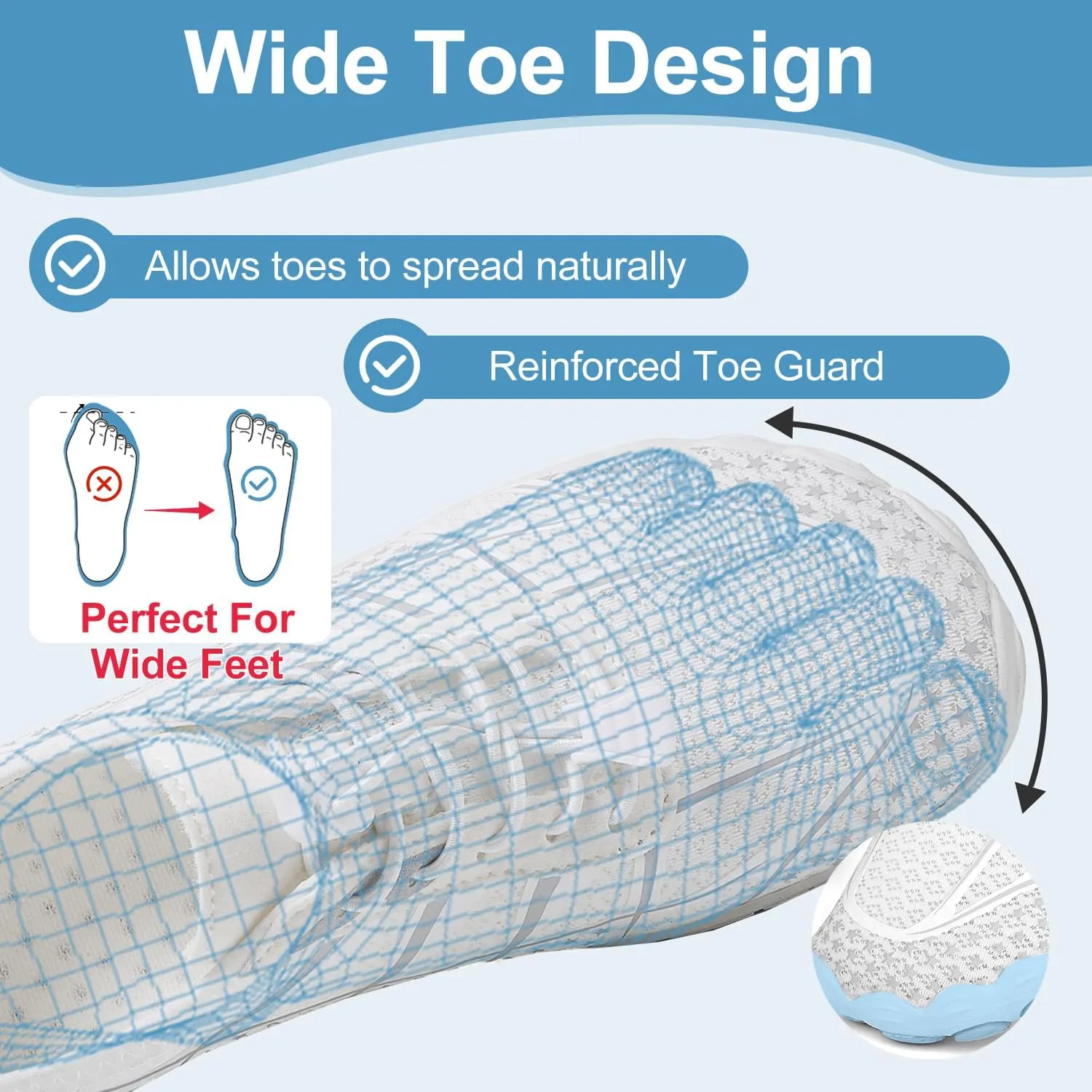 Barefoot Shoes Womens Mens Minimalist Breathable Non-Slip Wide Toe Quick Dry Water Hiking Walking Shoes Athletic Footwear