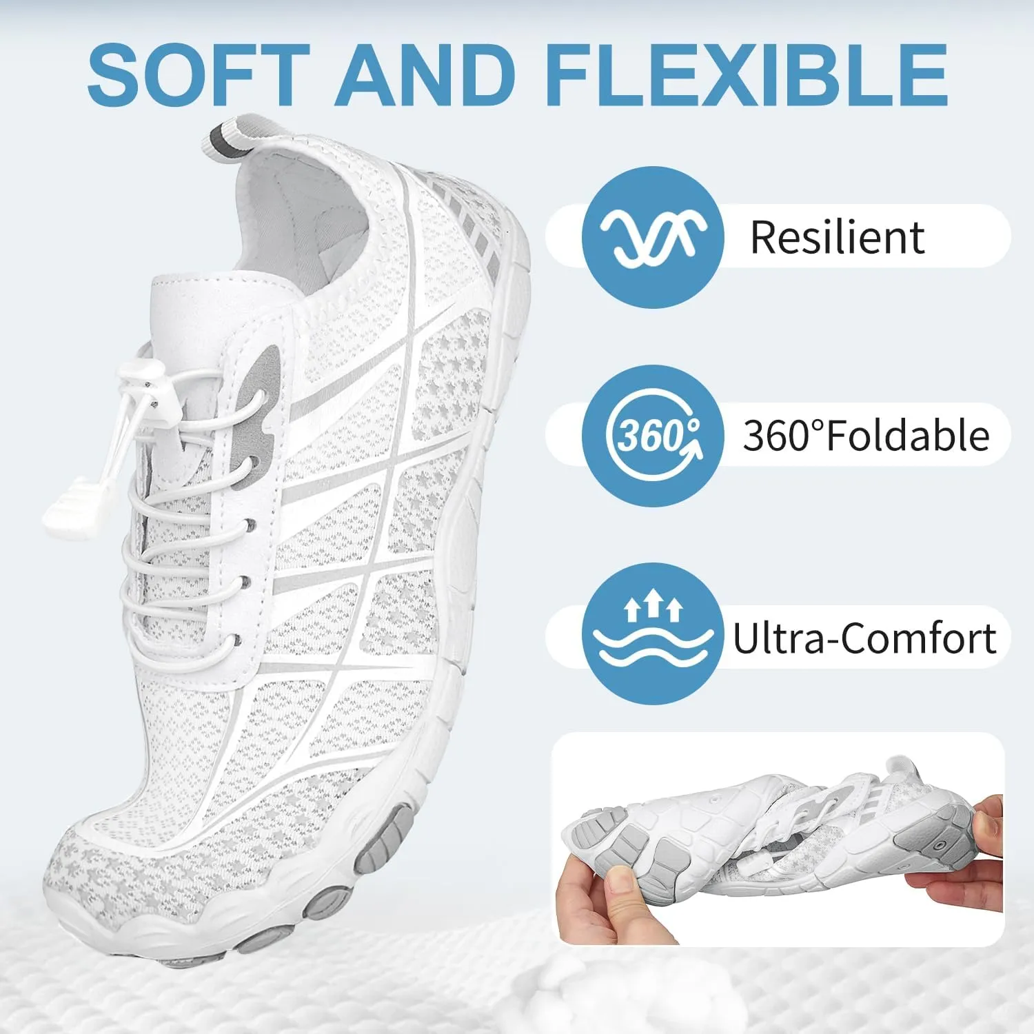 Barefoot Shoes Womens Mens Minimalist Breathable Non-Slip Wide Toe Quick Dry Water Hiking Walking Shoes Athletic Footwear