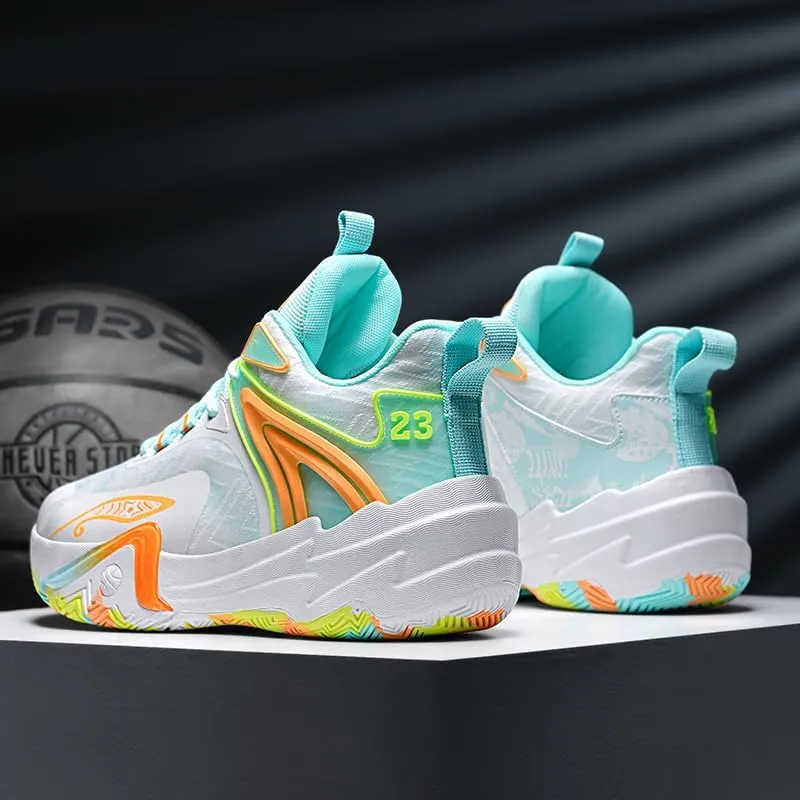 Basketball Shoes for Women and Men, Comfortable Non Slip Sports Outdoor Casual High Top Fashion Sneakers