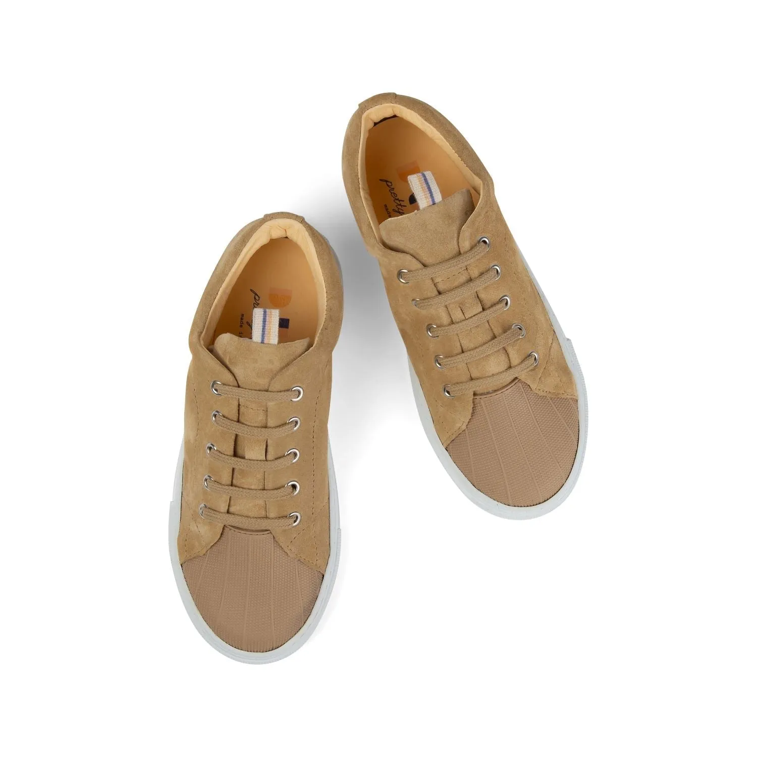 Beige Toe Sneakers