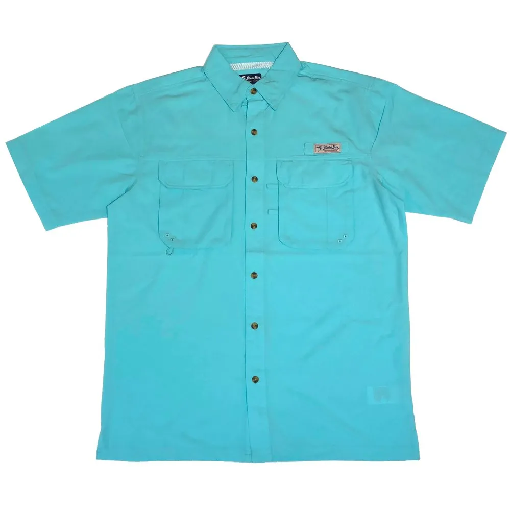 BIMINI BAY OUTFITTERS Bimini Flats IV Bloodguard, Color: Aqua, Size: M (11700-AQ-M)