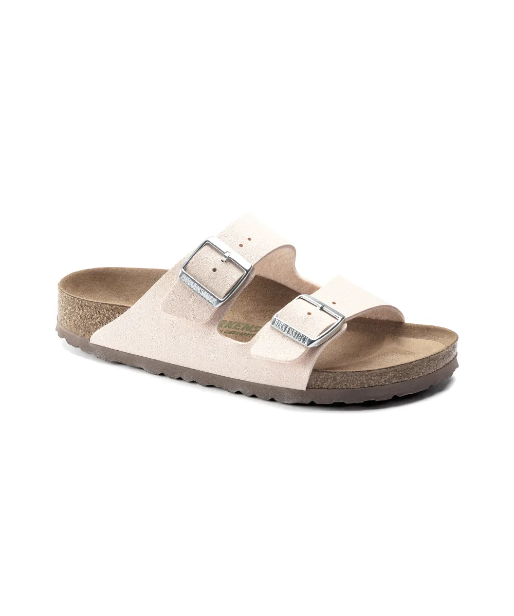 BIRKENSTOCK ARIZONA VEGAN NARROW FIT IN LIGHT ROSE