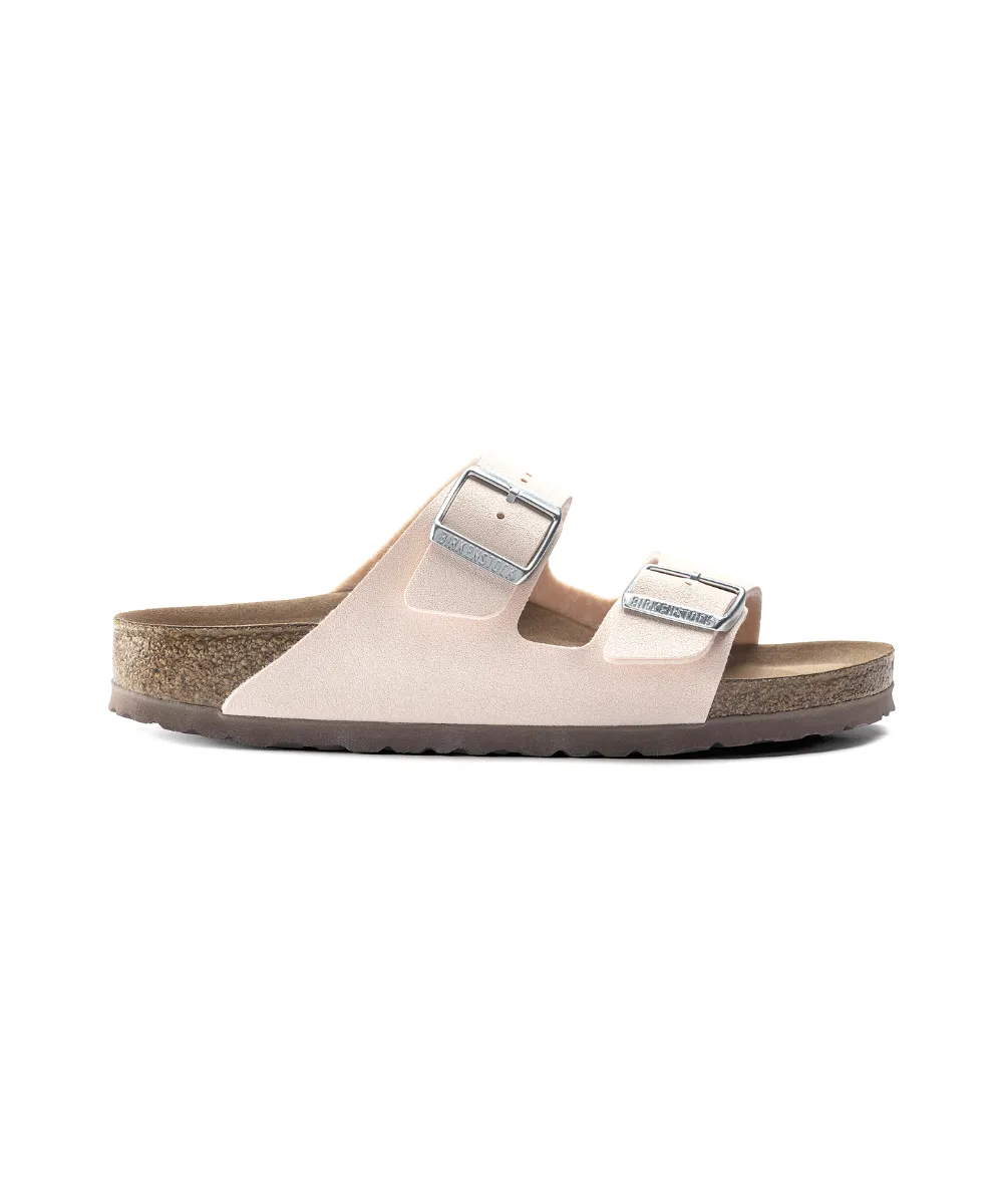 BIRKENSTOCK ARIZONA VEGAN NARROW FIT IN LIGHT ROSE