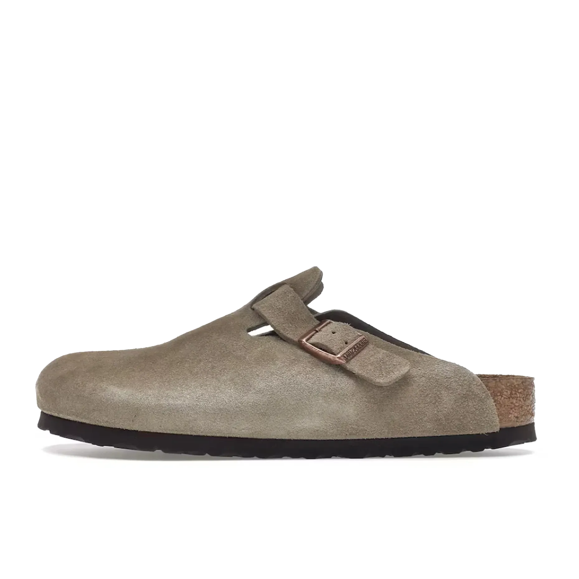 Birkenstock Boston Soft Footbed Suede Taupe