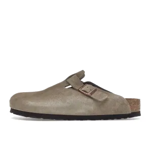 Birkenstock Boston Soft Footbed Suede Taupe