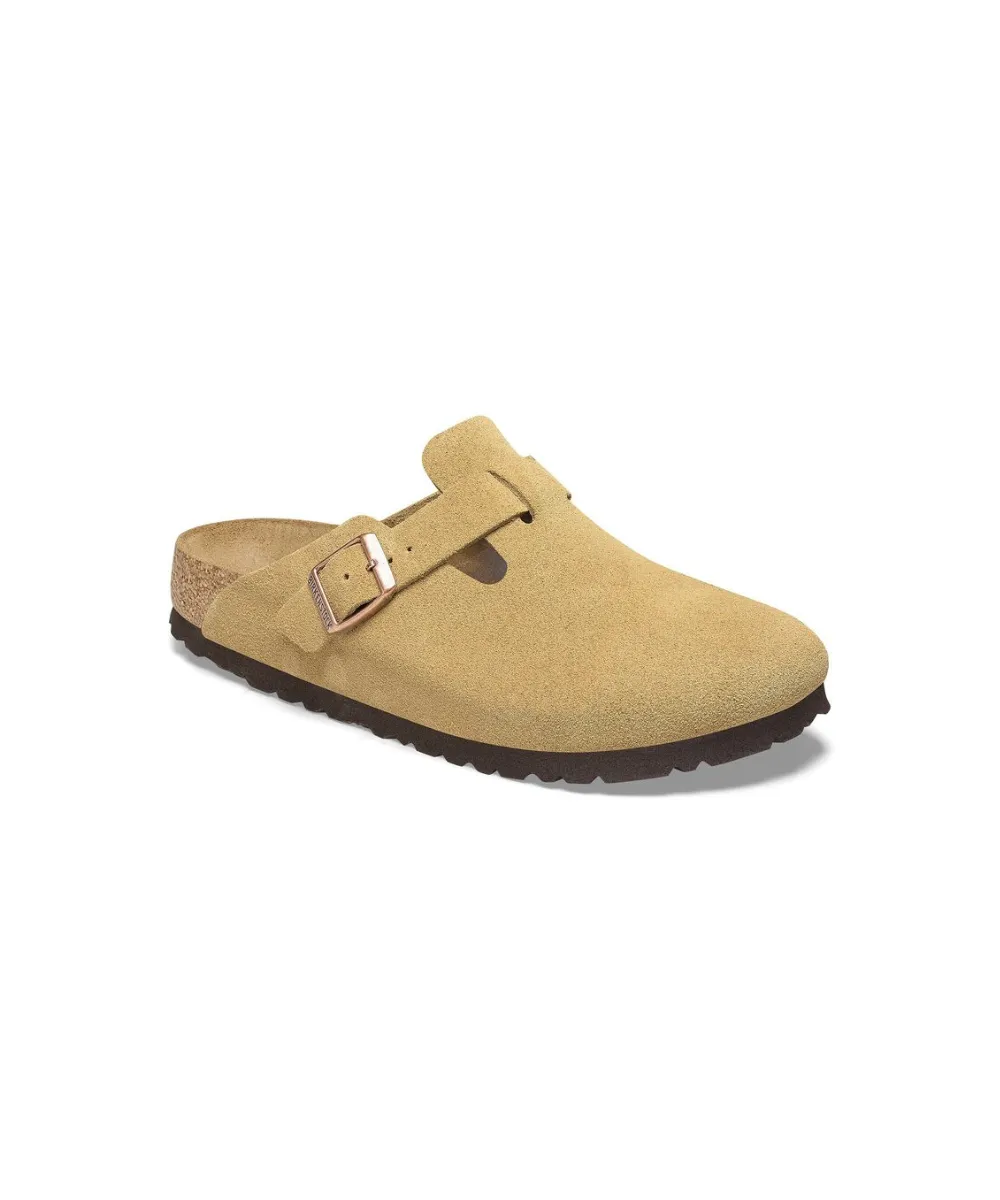 BIRKENSTOCK BOSTON SUEDE LEATHER IN NUDE
