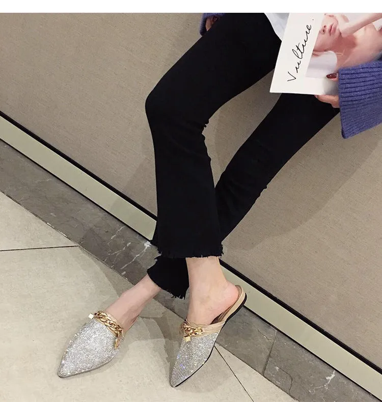 Bling Soft Flat Bottom Cool Slippers