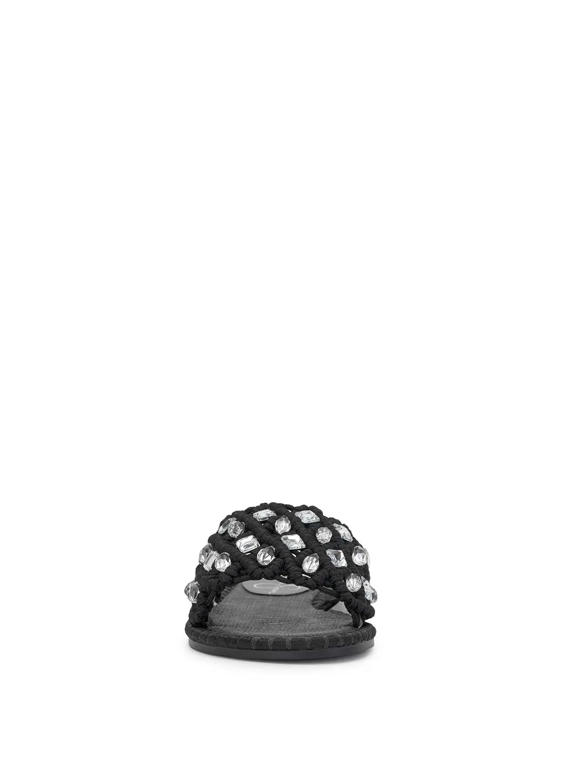 Brennara Flat Sandal in Black