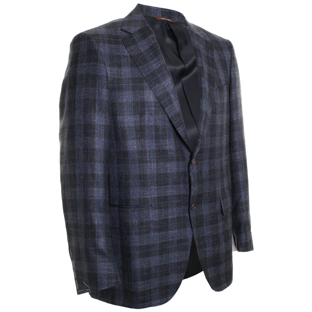 Brown & Blue Plaid Sportscoat