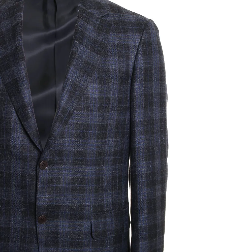 Brown & Blue Plaid Sportscoat
