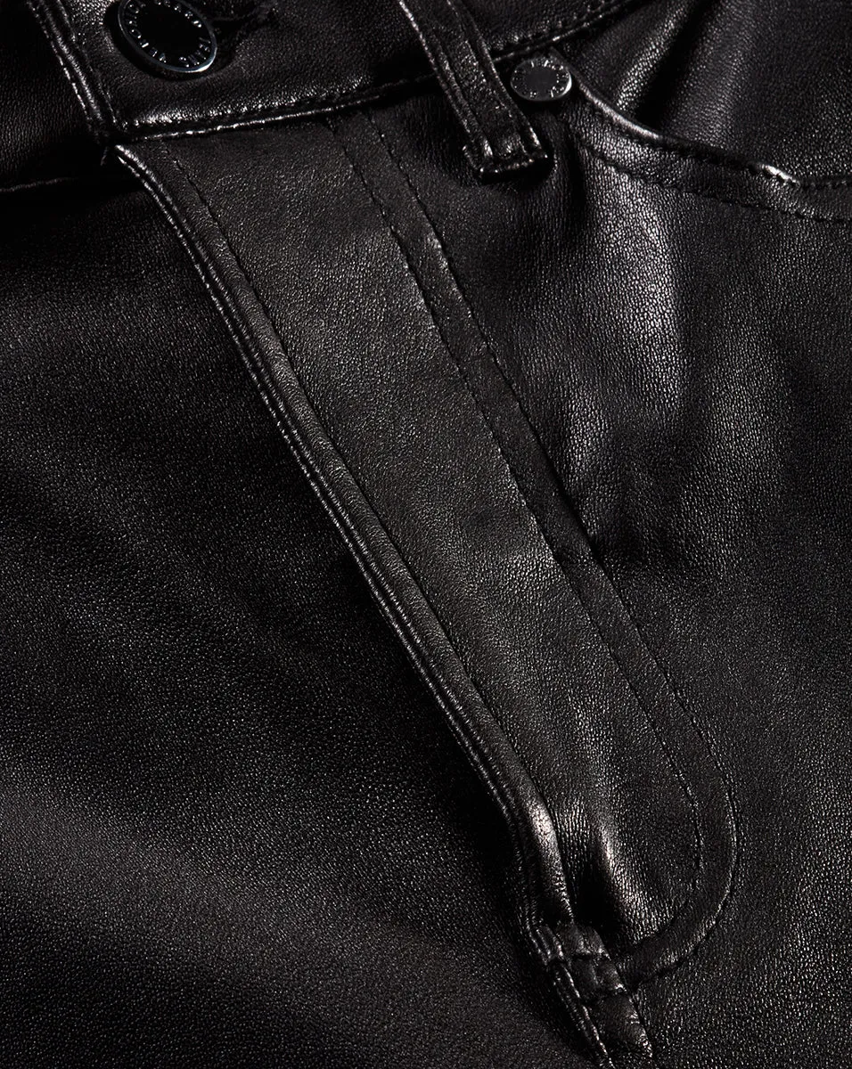 Carson Leather Kick-Flare Pant