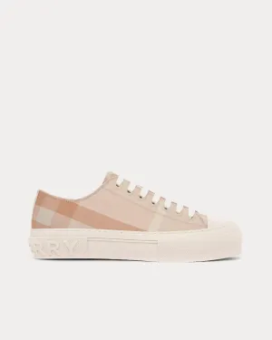 Check Cotton Soft Fawn Low Top Sneakers