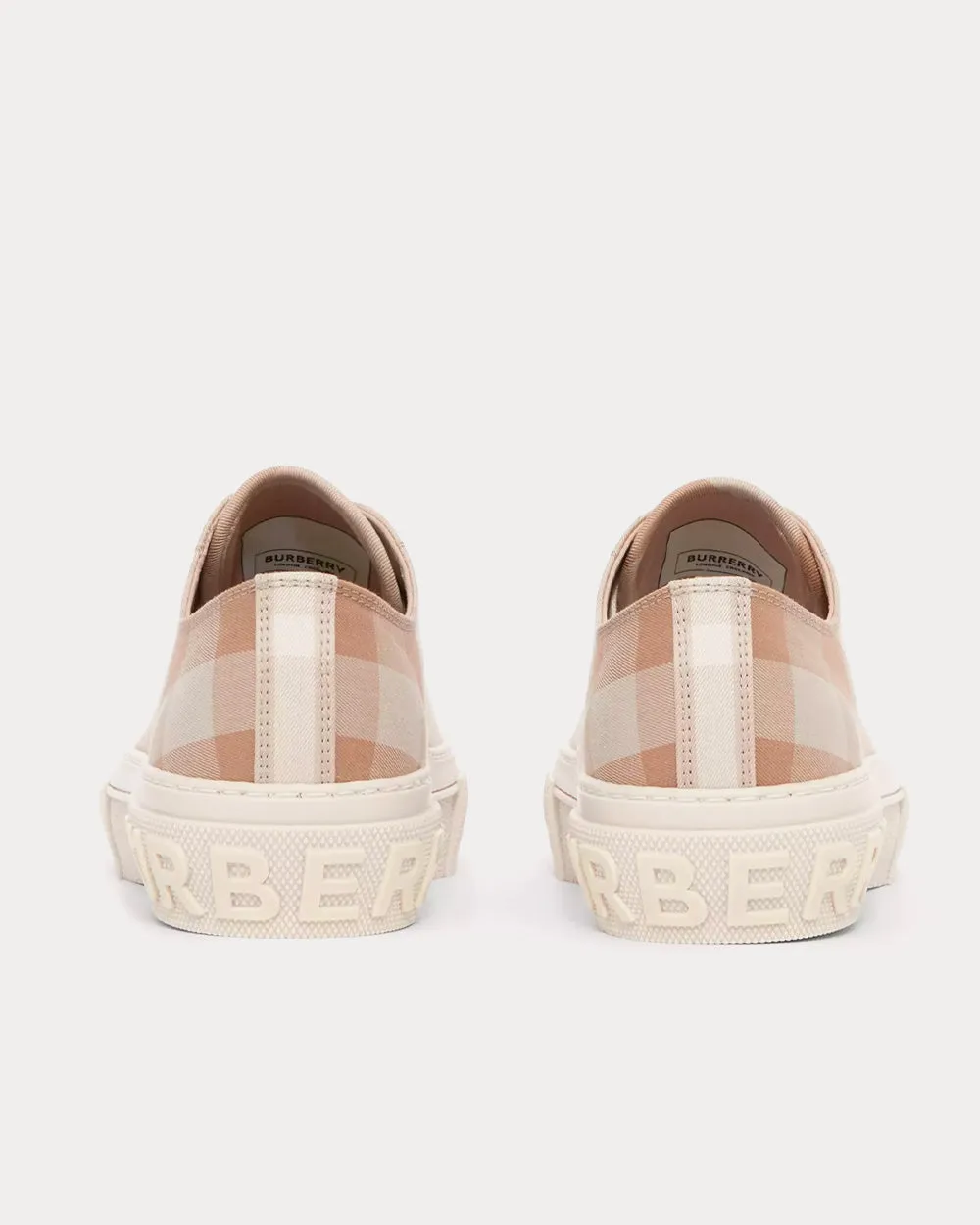 Check Cotton Soft Fawn Low Top Sneakers