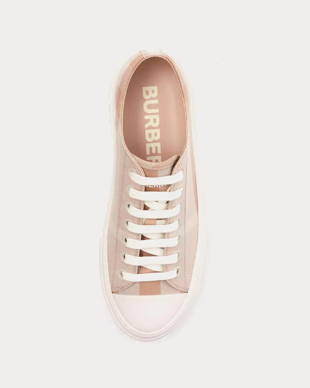 Check Cotton Soft Fawn Low Top Sneakers