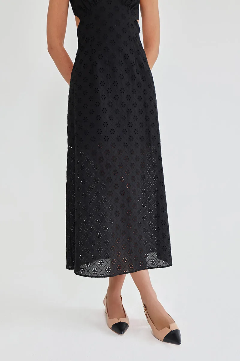 (Delivery Mid-May) - Alicia Taupe & Black Flats