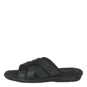 Ellison Weave Black Leather