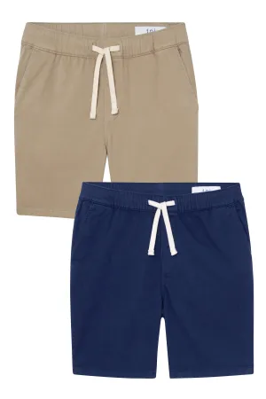 Everyday Comfort Shorts (Athletic Fit) / Light Khaki & Navy
