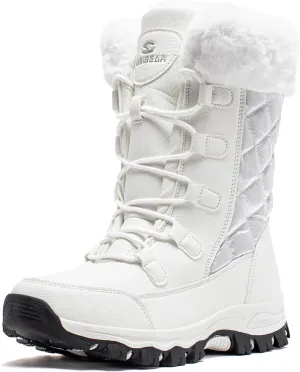 HOBIBEAR Girls Boys Kids Snow Boots Waterproof Slip Resistant Outdoor Winter Shoes(Kids/Little Kids/Big Kids)