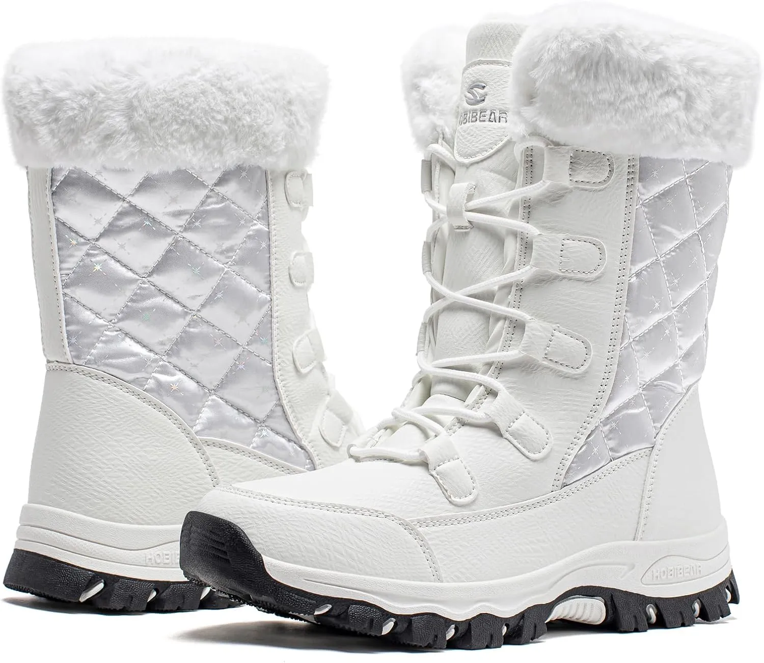 HOBIBEAR Girls Boys Kids Snow Boots Waterproof Slip Resistant Outdoor Winter Shoes(Kids/Little Kids/Big Kids)