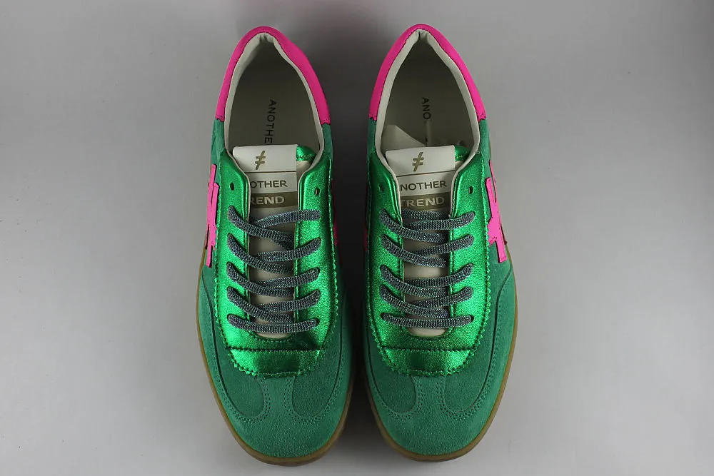 'Iconic II' Multi Green & Pink Trainer