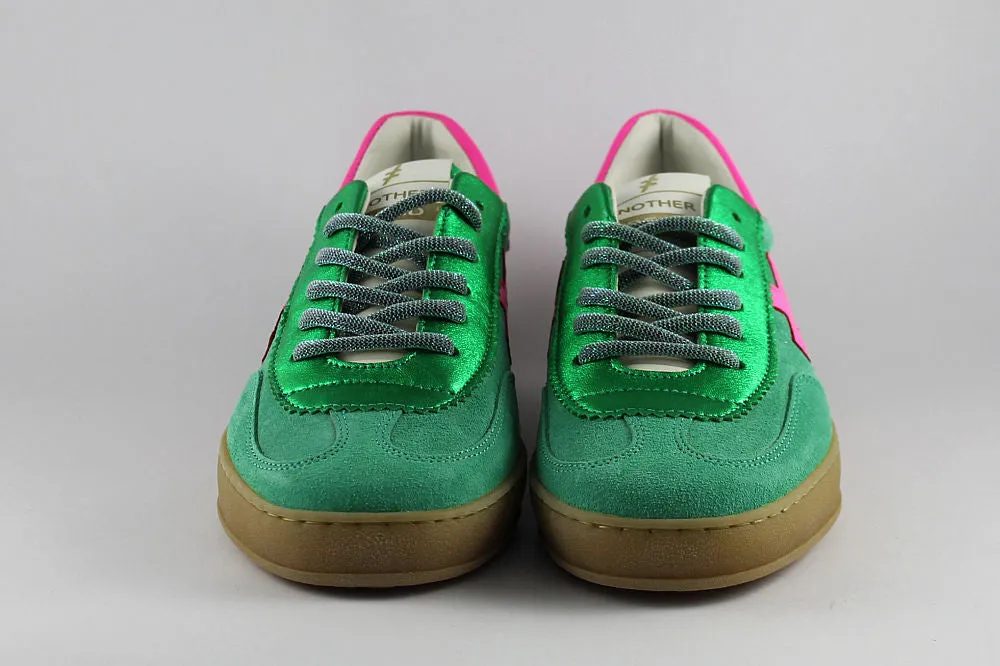 'Iconic II' Multi Green & Pink Trainer