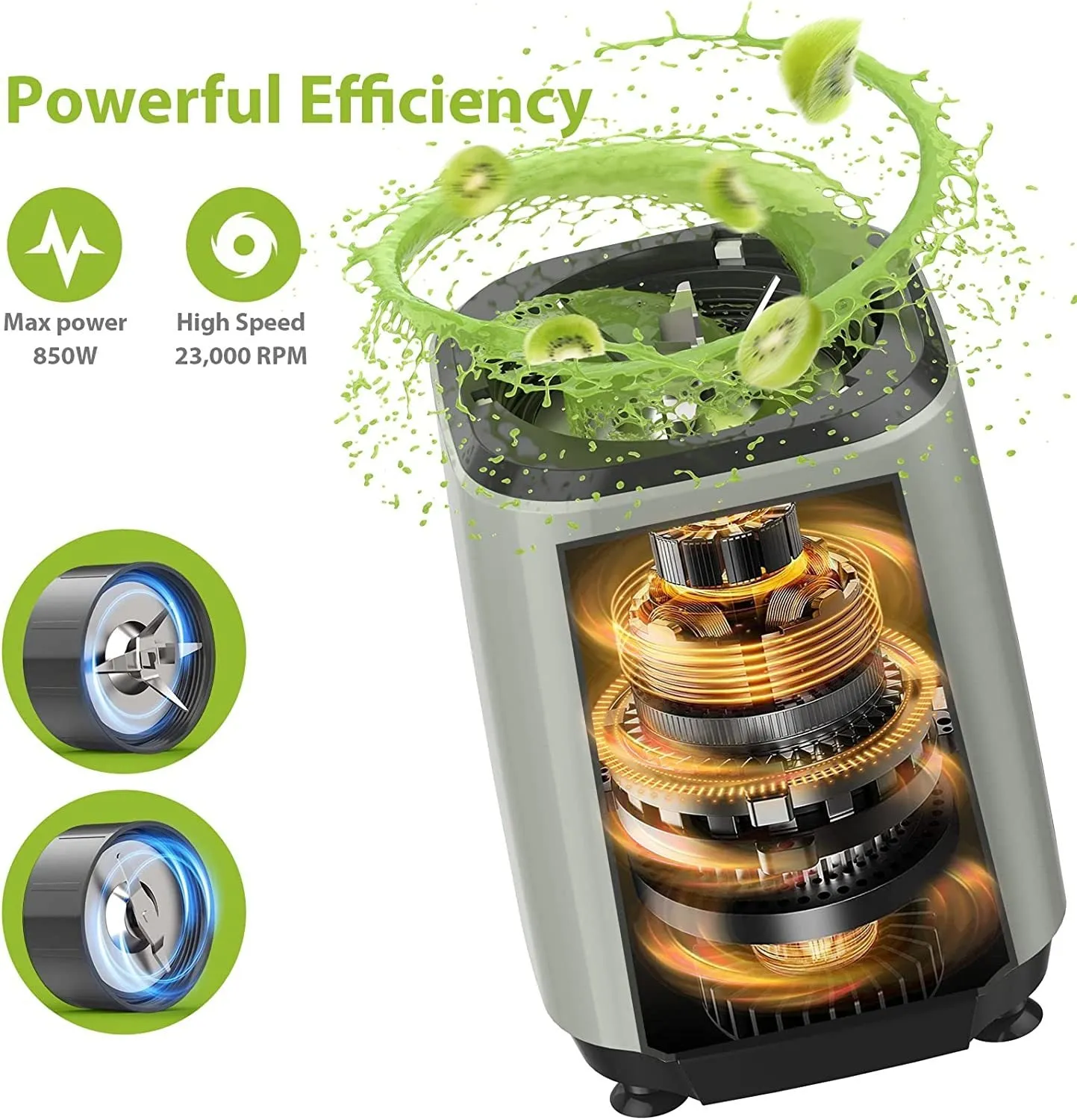 KOIOS 850W Countertop Blenders, Blender Set