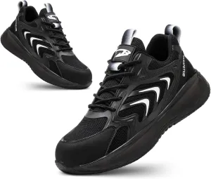 LIWEGHT Steel Toe Shoes for Women Men Lightweight Safety Shoes Composite Steel Toe Sneakers Slip Resistant Comfortable Work Shoes