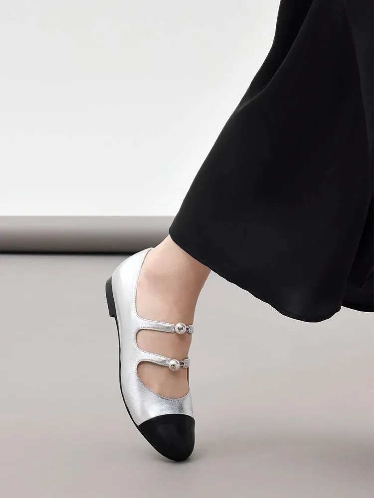 Maya Strappy Toe Cap Mary Janes