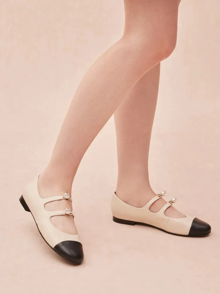 Maya Strappy Toe Cap Mary Janes