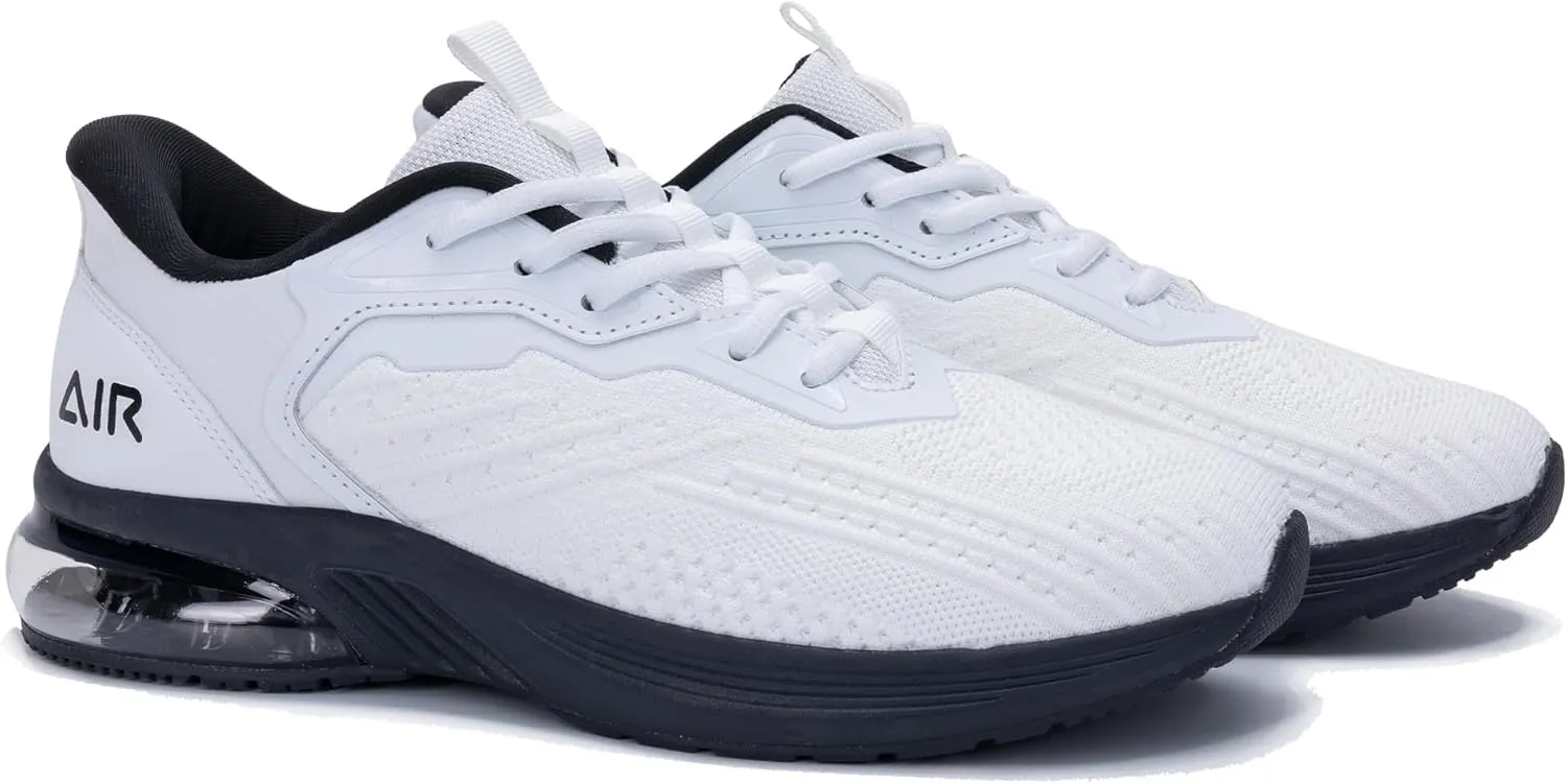 Mens Air Running Shoes Non-slip Tennis Shoes Lightweight Breathable Workout Athletic Sneakers for Jogging Gym