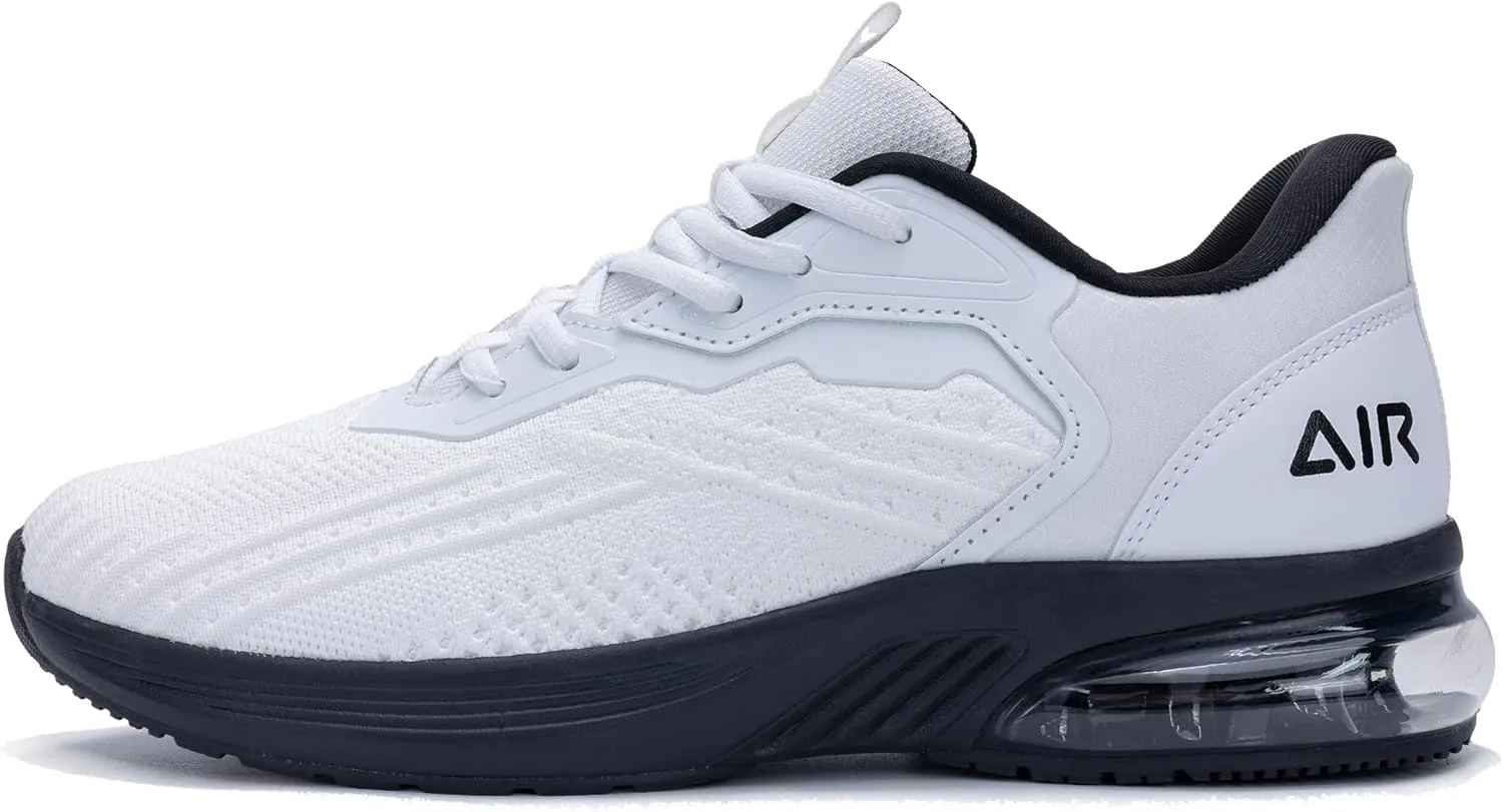 Mens Air Running Shoes Non-slip Tennis Shoes Lightweight Breathable Workout Athletic Sneakers for Jogging Gym
