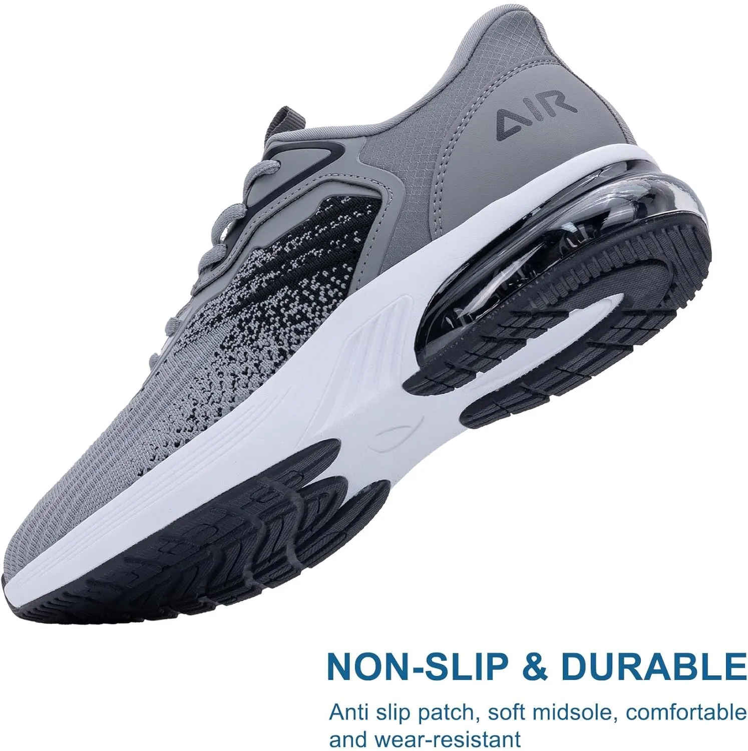 Mens Air Running Shoes Non-slip Tennis Shoes Lightweight Breathable Workout Athletic Sneakers for Jogging Gym