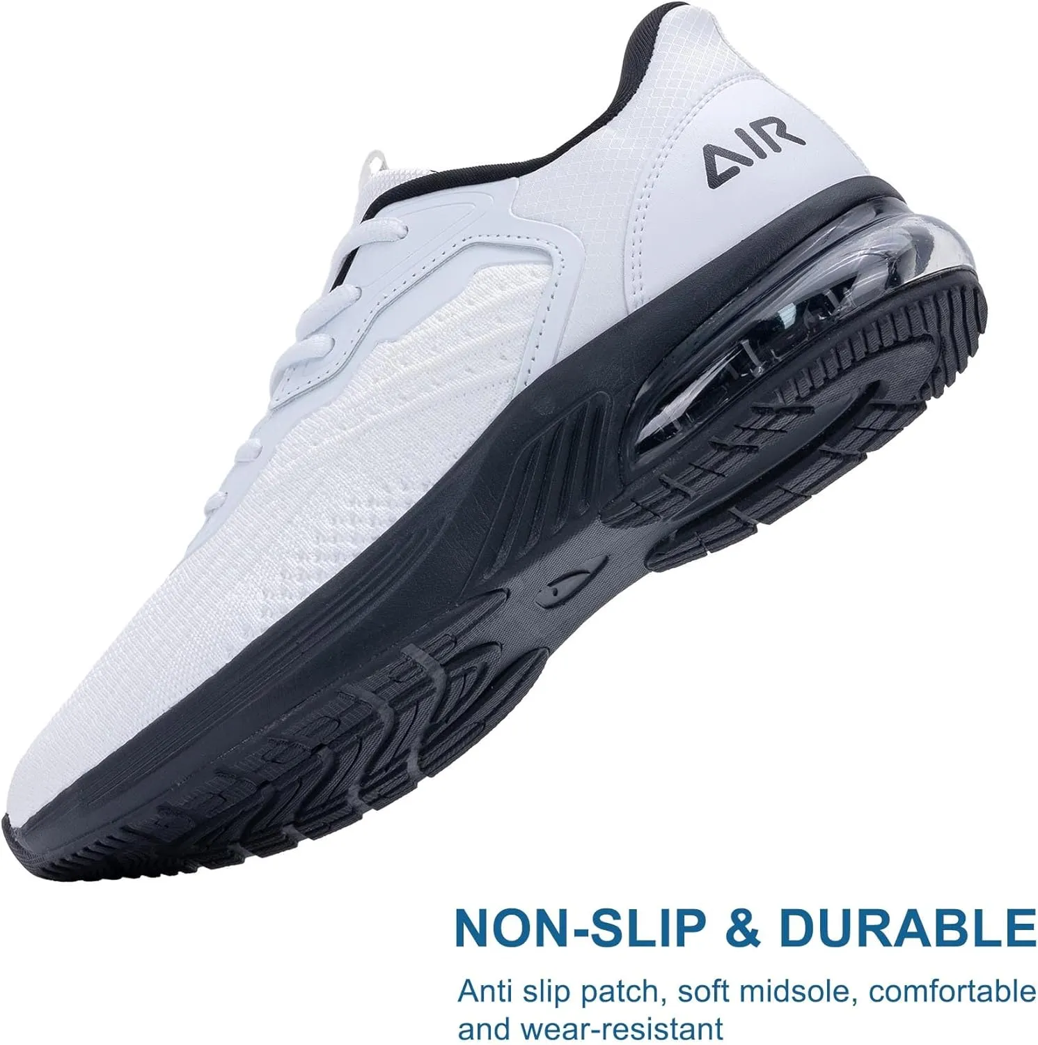 Mens Air Running Shoes Non-slip Tennis Shoes Lightweight Breathable Workout Athletic Sneakers for Jogging Gym