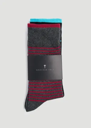 Men's Dress Socks Size 14 to 17 | Pack B (3-Pack)