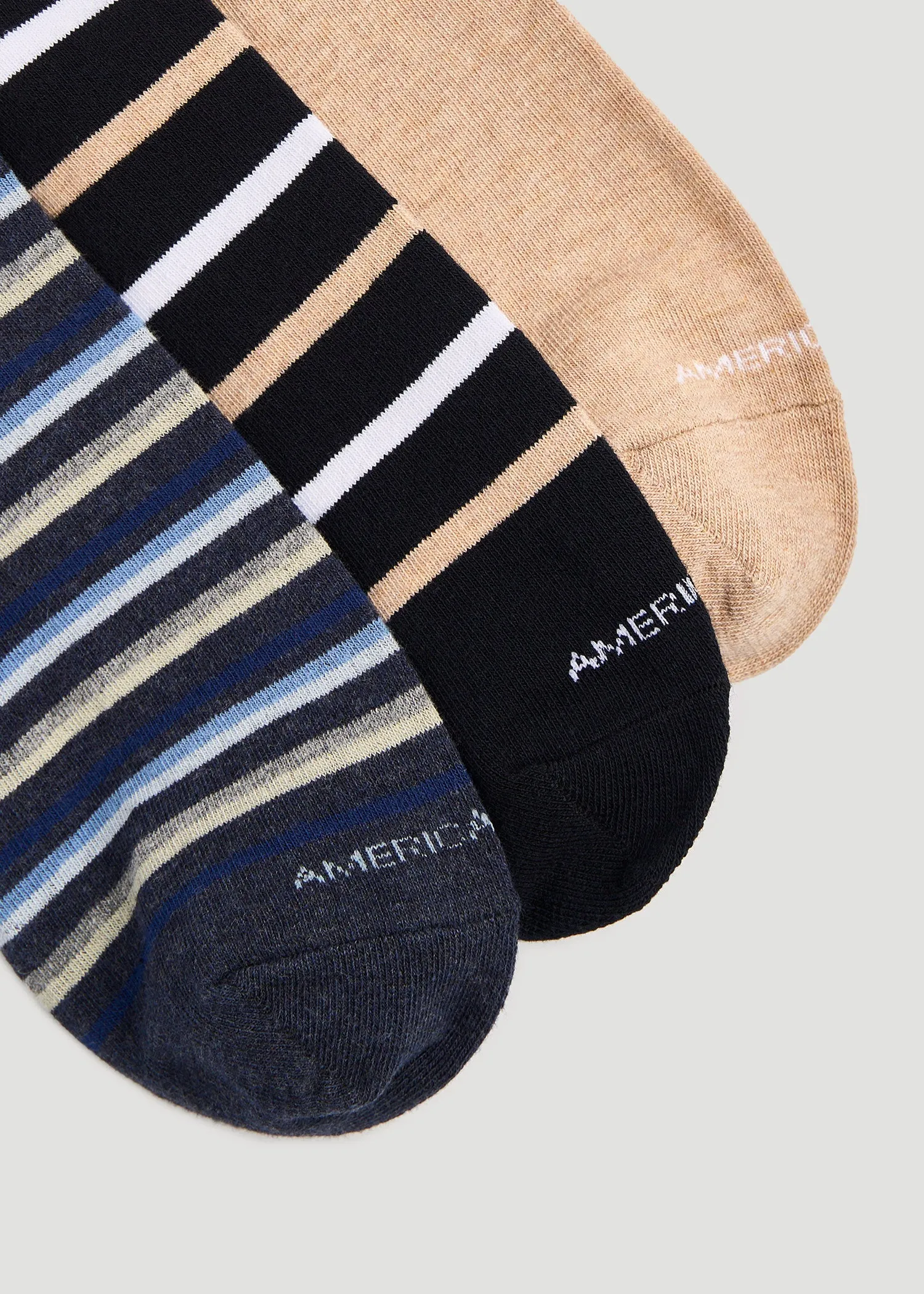 Men's Dress Socks Size 14 to 17 | Pack E (3-Pack)