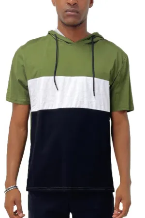 Men's Short Sleeve Hooded T-shirt