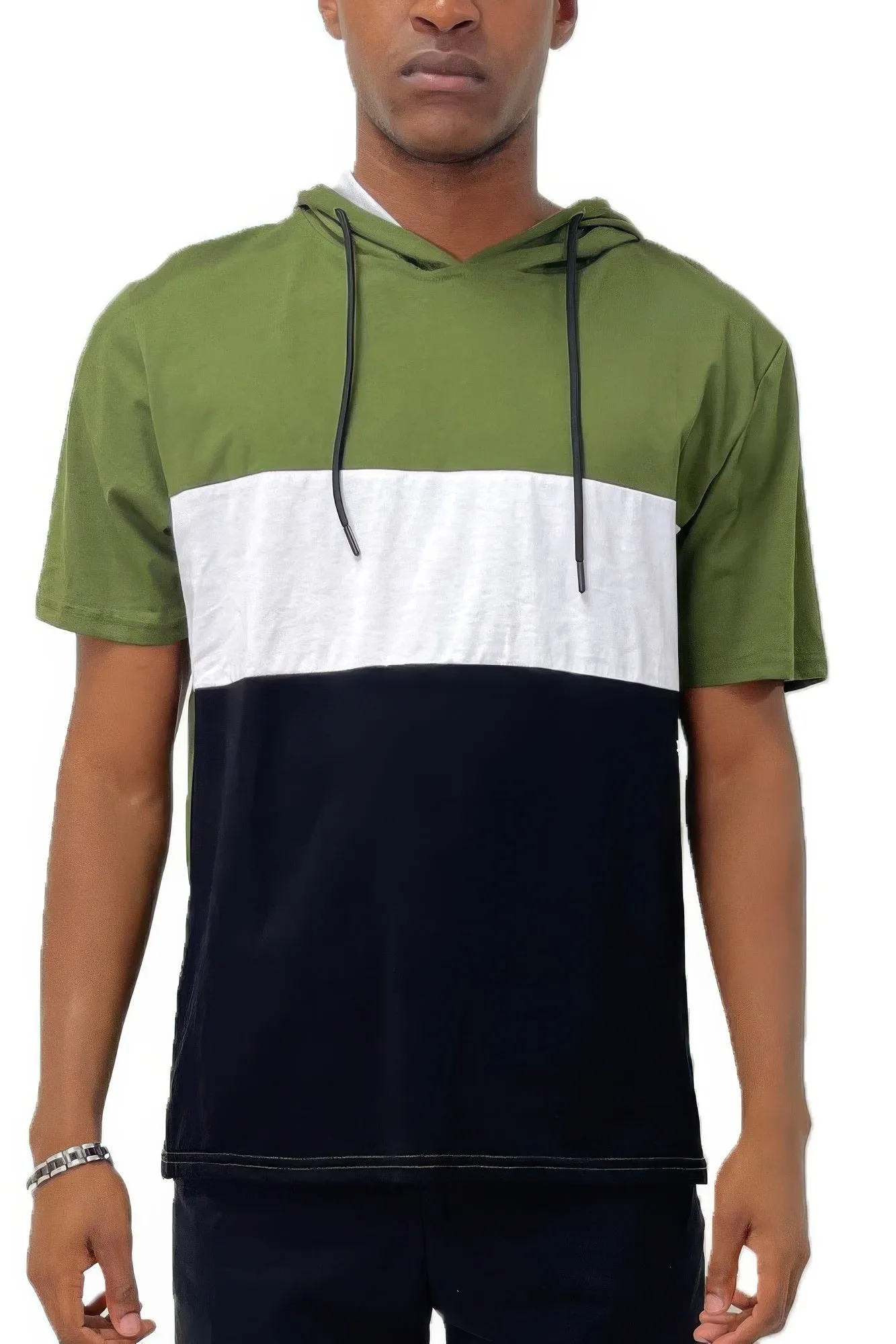 Men's Short Sleeve Hooded T-shirt