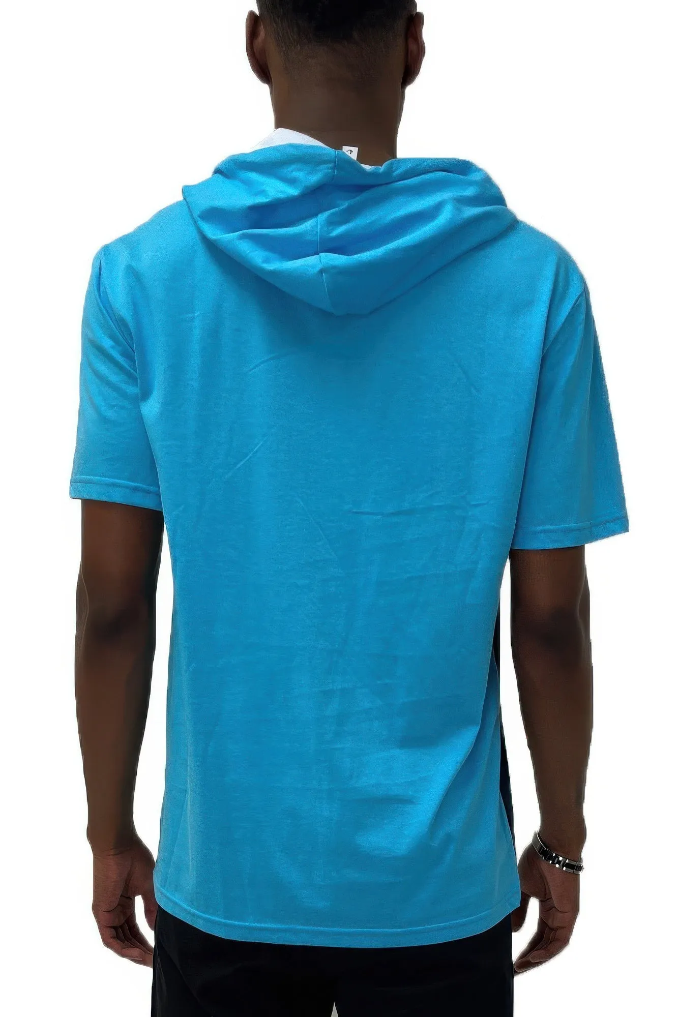 Men's Short Sleeve Hooded T-shirt
