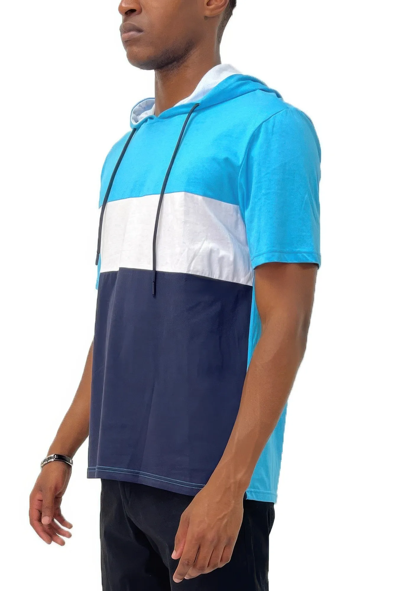 Men's Short Sleeve Hooded T-shirt