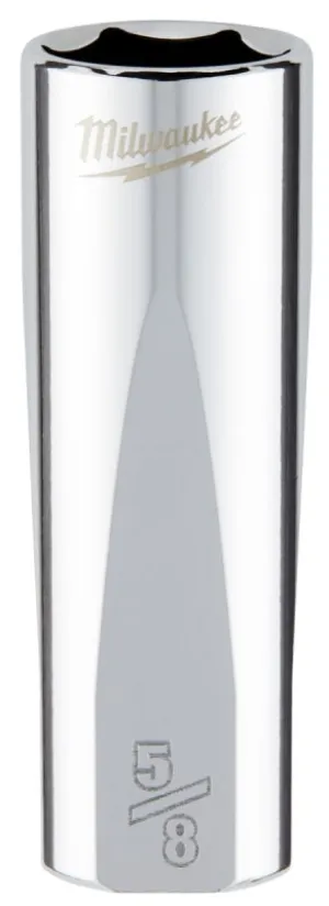 Milwaukee 45-34-6250 Socket, 5/8 in Socket, 3/8 in Drive, 6-Point, Chrome Vanadium Steel, Chrome :CD: QUANTITY: 1
